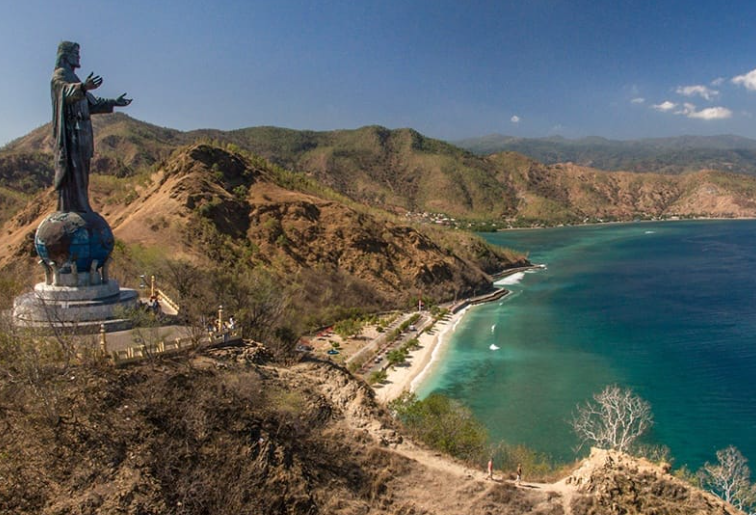 Cristo Rei Of Dili Timor Leste s Iconic Symbol And Panoramic Vista 